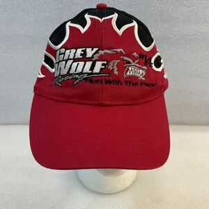 Justice Bros Grey Wolf Racing Run With The Pack #14 Ballcap Hat